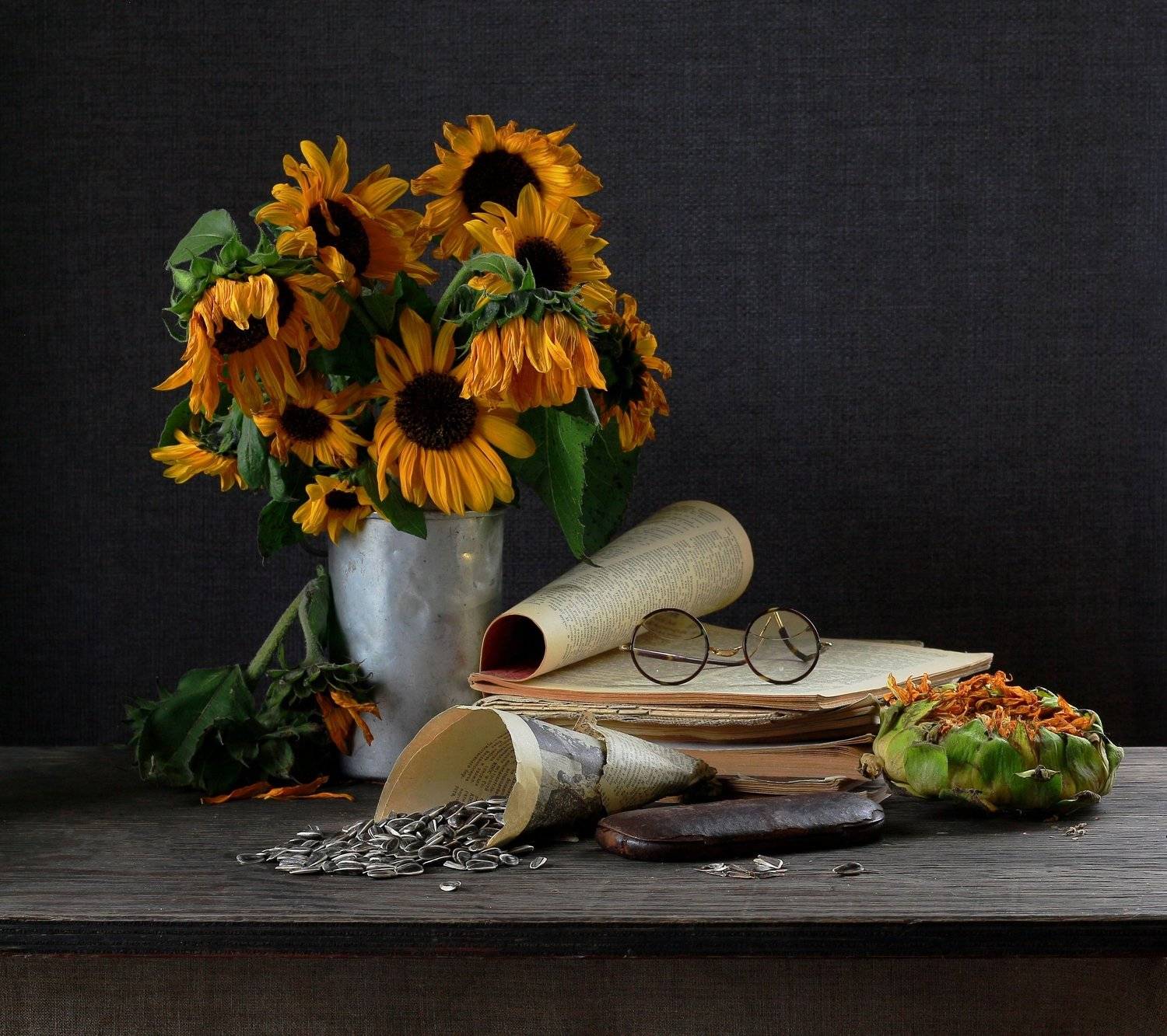 натюрморт, фотонатюрморт, осень, семечки,  подсолнух, наталья казанцева, Наталья Казанцева