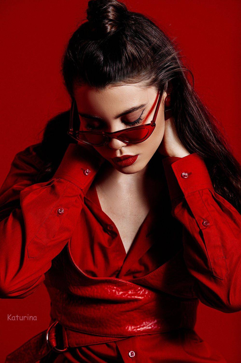 фотография, портрет, портретная фотография, девушка в красном, red, женская красота, Юлия Катурина