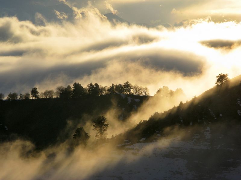 Закат в горах Кавказа фото превью