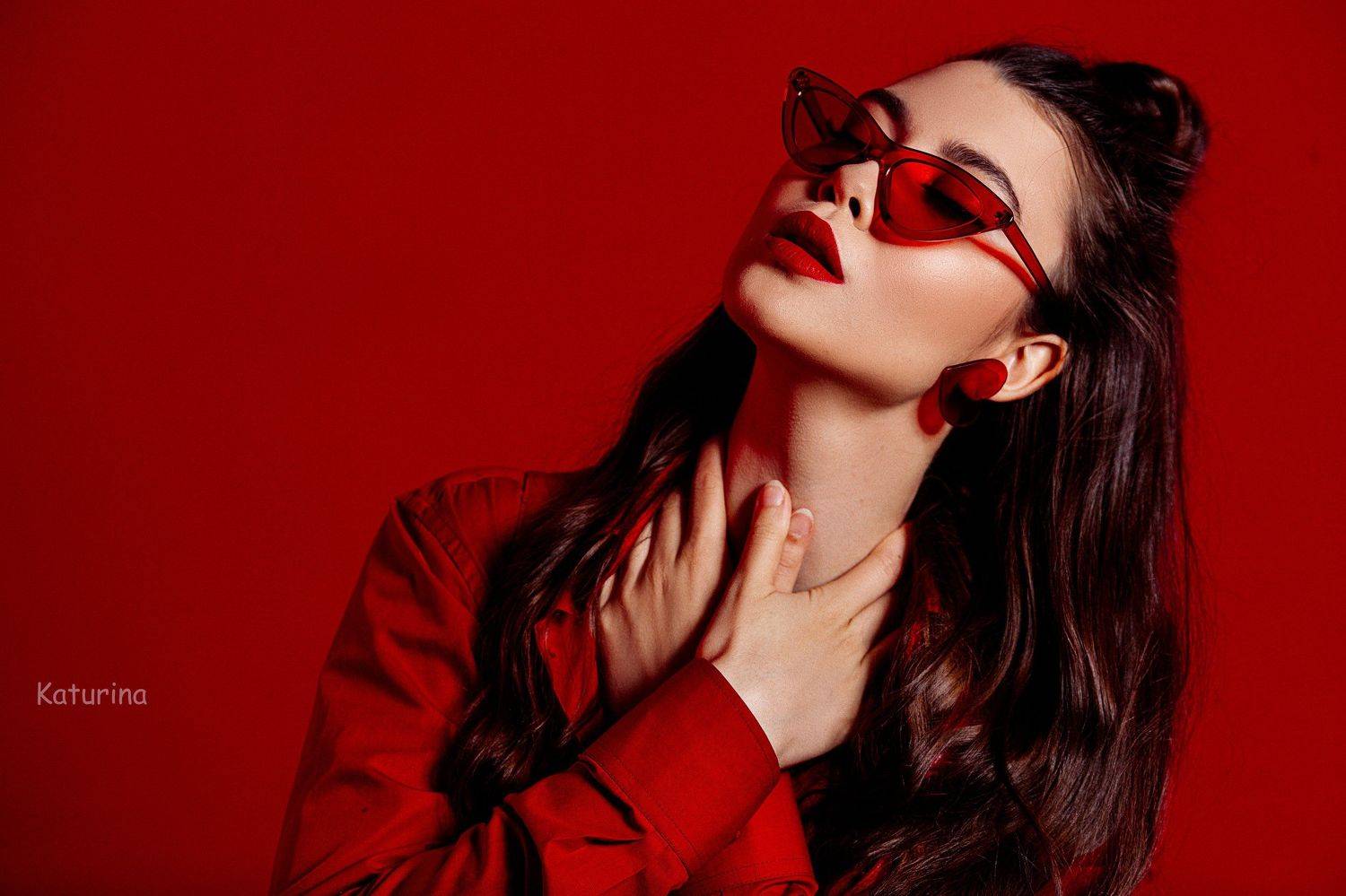 фотография, портрет, портретная фотография, девушка в красном, red, женская красота, Юлия Катурина