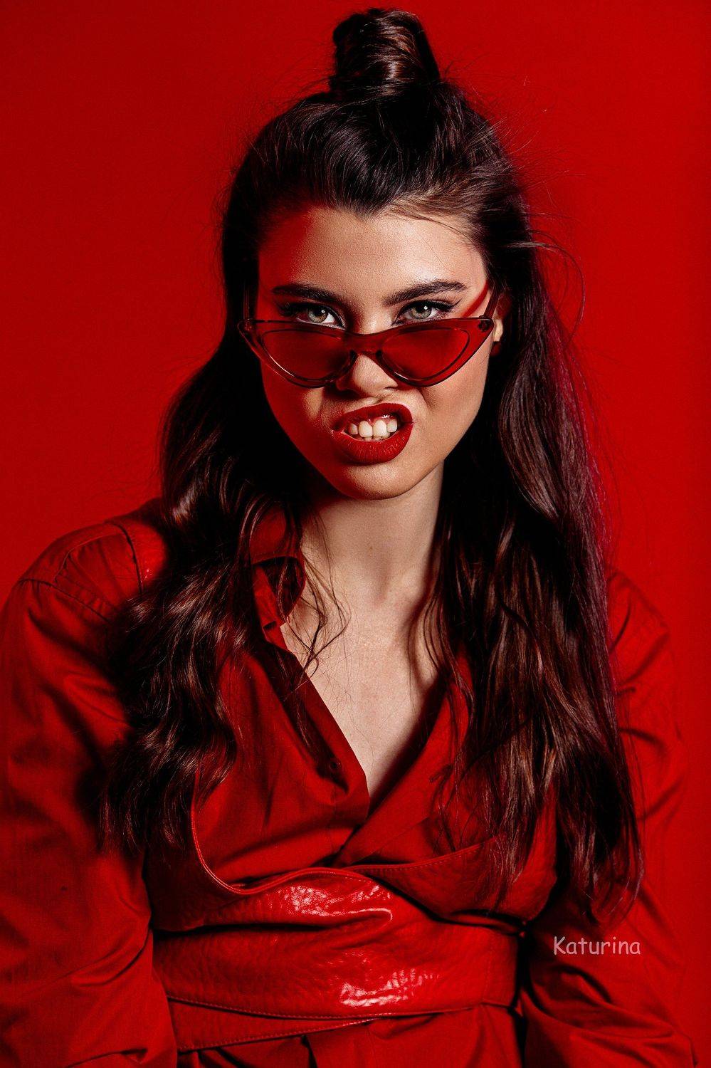 фотография, портрет, портретная фотография, девушка в красном, red, женская красота, Юлия Катурина
