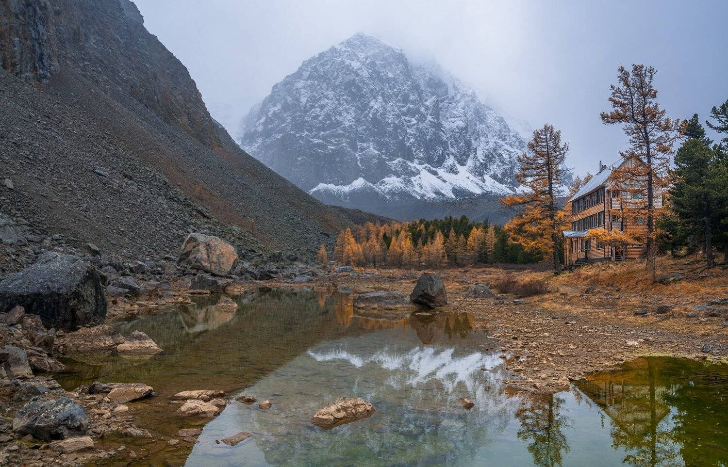 россия, горный алтай, долина актру, осень, Андрей Поляков