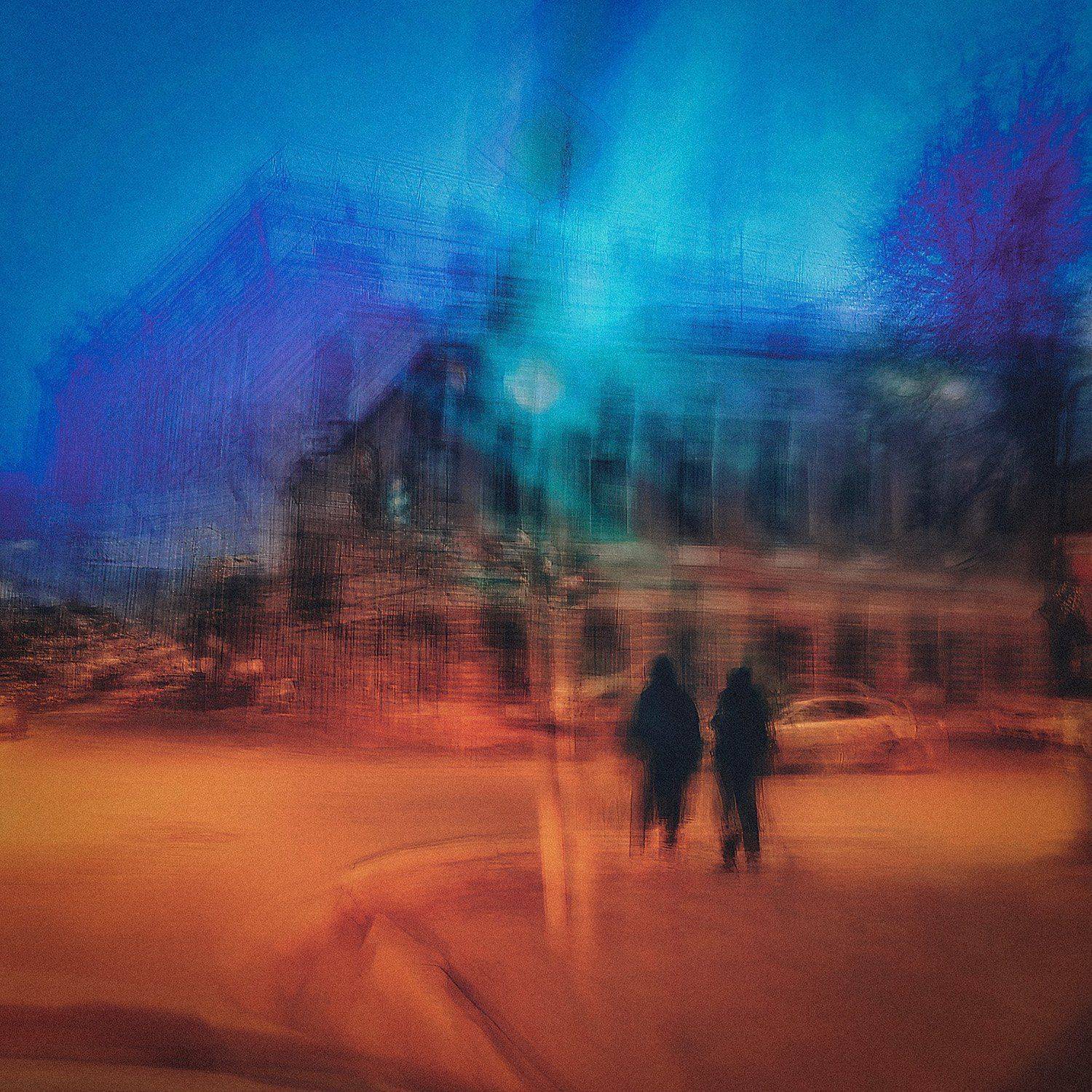 люди, силуэт, город, Марк Кривошеин