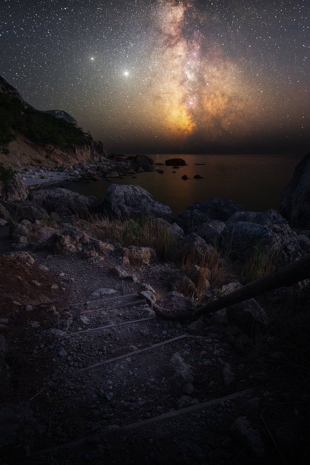 звезды, крым, юбк, астро, млечный путь, черное море, балаклава, инжир, ночь, осень, Глеб Желтов