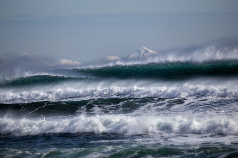 волна, волны, камчатка, море, океан, пейзаж, прибой, россия, шторм Тихий океан фото превью