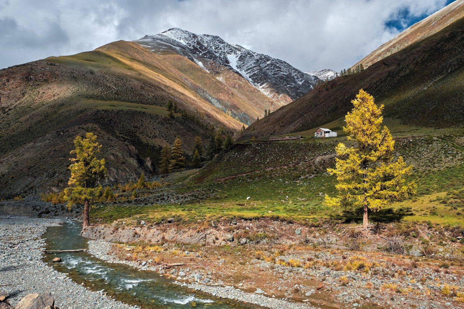тыва, тува, осень, горы, Константин Леонтьев