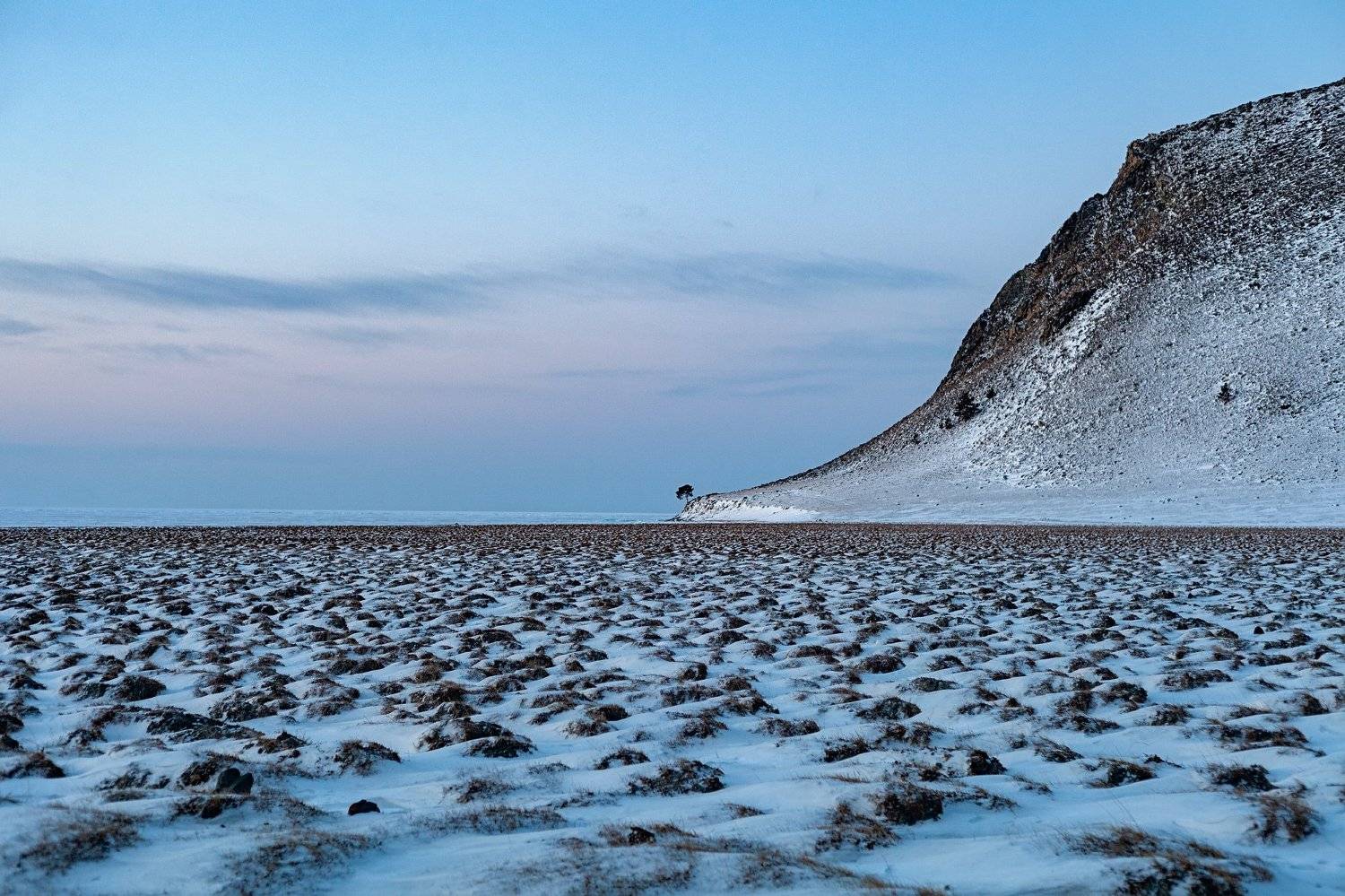 байкал, сопка, рассвет, озеро, дерево, Екатерина Бакулина