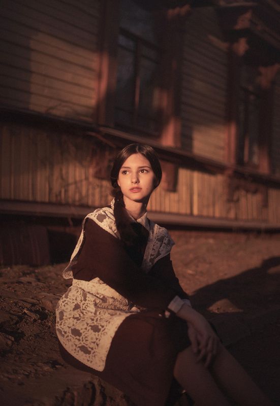 девушка, красавица, брюнетка, школьница, винтаж, ретро, ссср, школа, портрет Диана фото превью