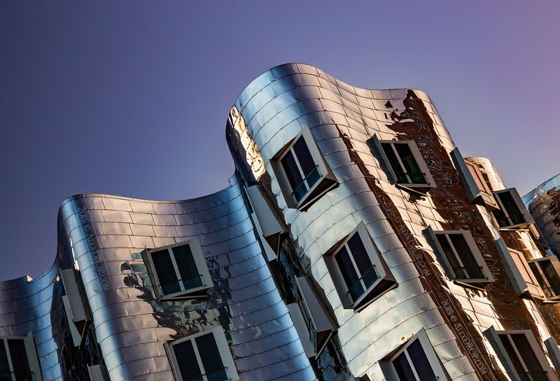 canon, europe, germany, dusseldorf, architecture, iconic, landmark, travel, postcard Строение Гери / Gehry-Bauten фото превью
