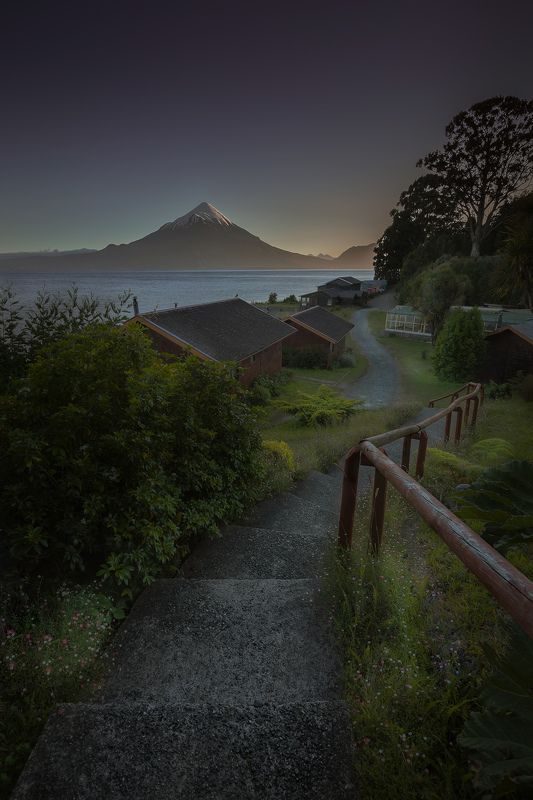 nature, landscape, travel, volcano View of the volcano Osorno фото превью