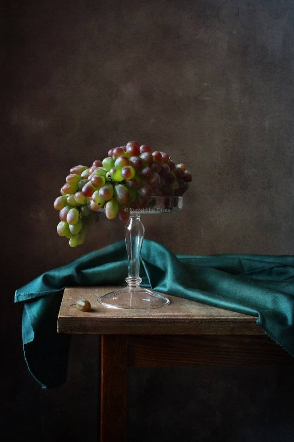 натюрморт, виноград, Курочкина Диана