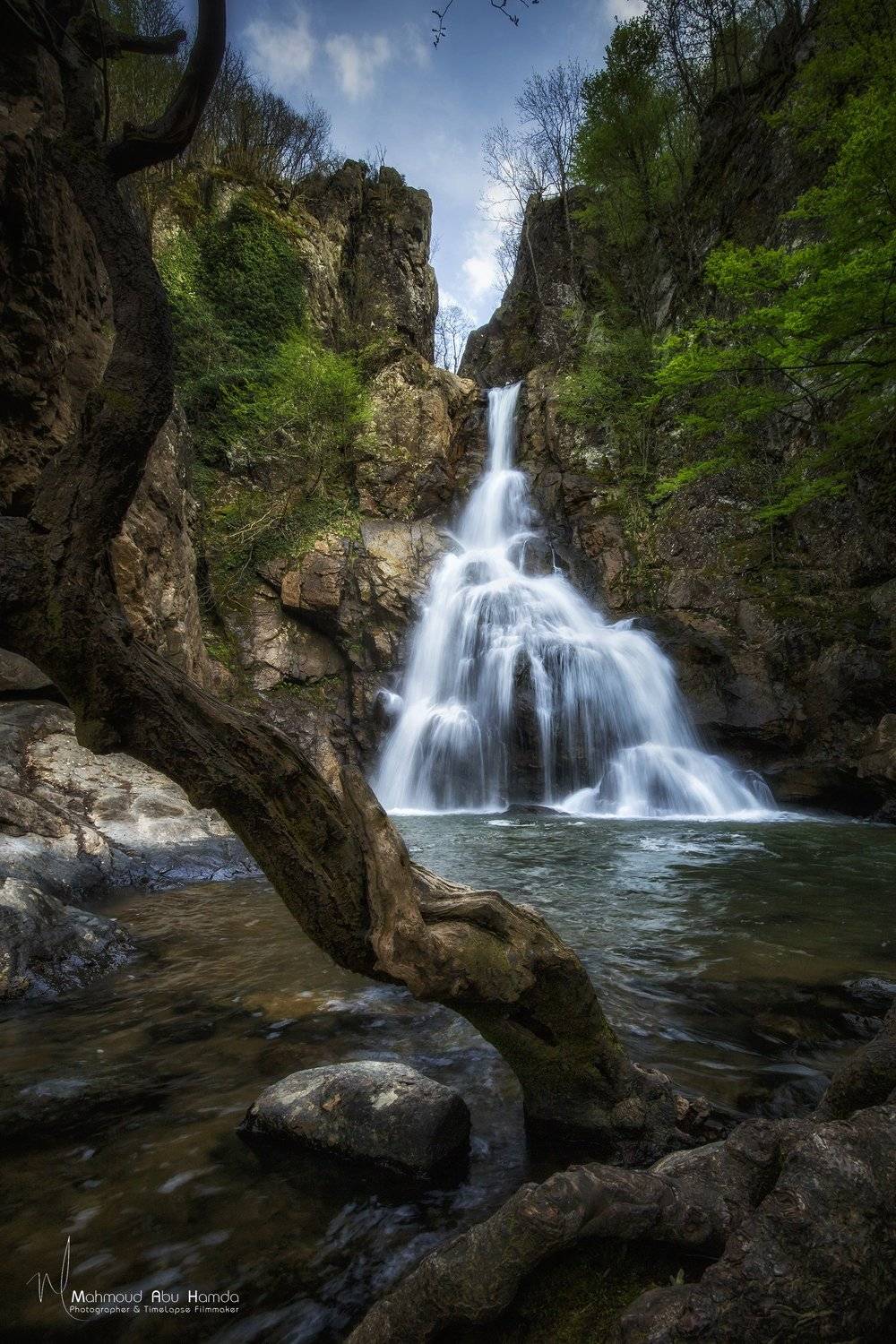 waterfalls, water, landscape, Махмуд Хамда