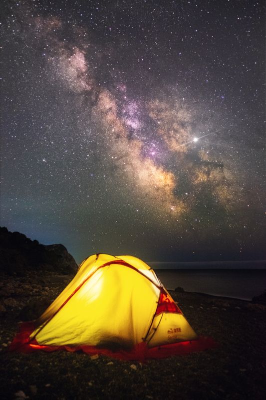 ночь, звезды, астро, млечный путь, milky way, крым, юбк, черное море, балаклава, весна Перед лицом Вечности фото превью