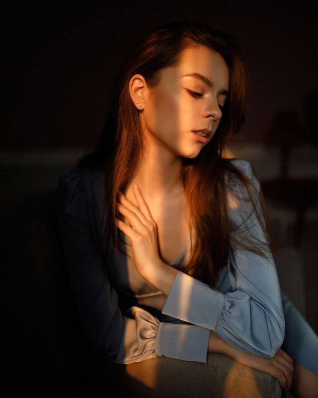 girl, portrait, sunlight Katy фото превью