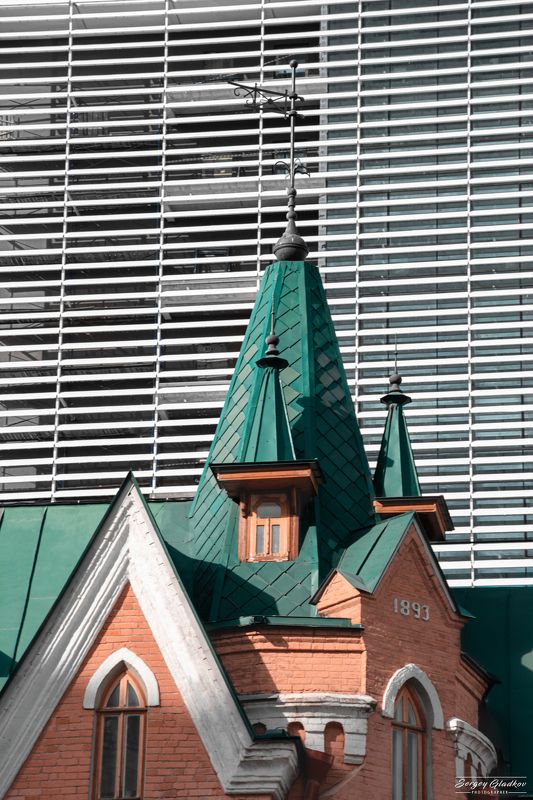 architecture, urban, city, old, design, line, roof, building, Russia, Rostov on Don Уличные жалюзи фото превью