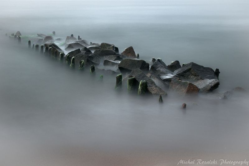 long exposure, sea, ,rocks, ,boulders, ,horizon, ,blue, ,sky, ,landscape, ,photo, ,fog, ,misty, ,foggy, ,blur Dreamland фото превью
