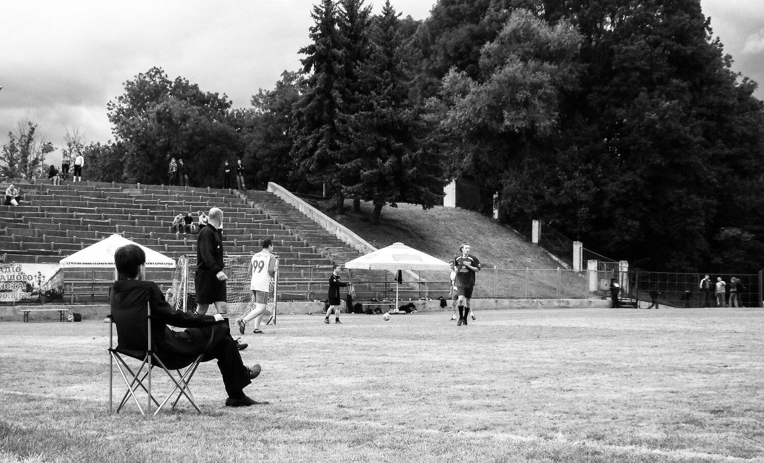 coach, monochrome, footbal,  Mykhailo