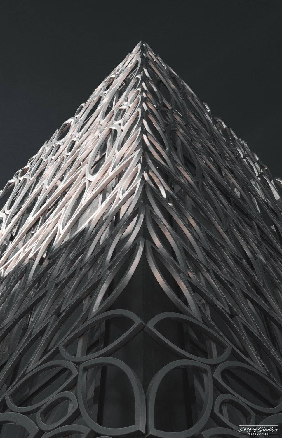 architecture, modern, design, city, urban, light, geometry, abstract, dark, petals, russia, rostov on don, Сергей Гладков