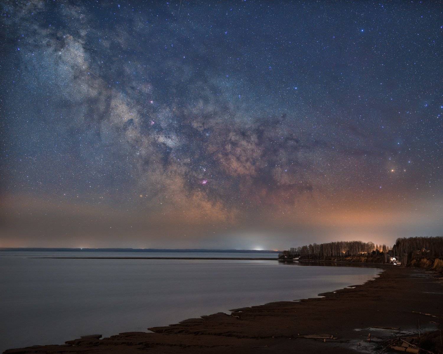 ночь, млечный, путь, новосибирск, астрофотография, астрофото, Владимир Гущин