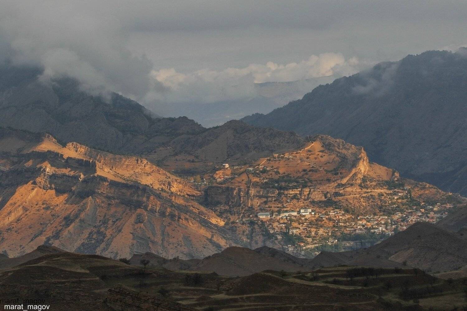 горы,гуниб.вершины,пейзаж,небо,деревья,дагестан,природа, Marat Magov
