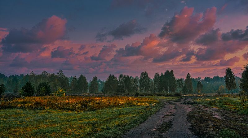на закате фото превью