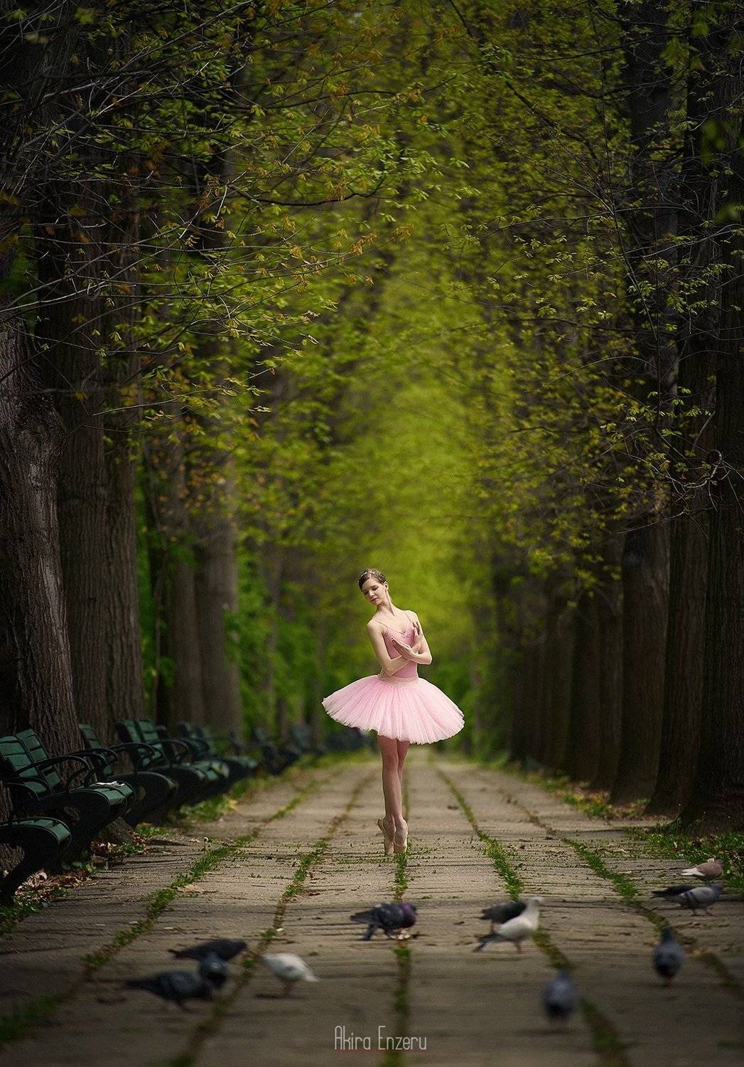 ballerina, dance, dancing, portrait, street, outdoor, Enzeru Akira