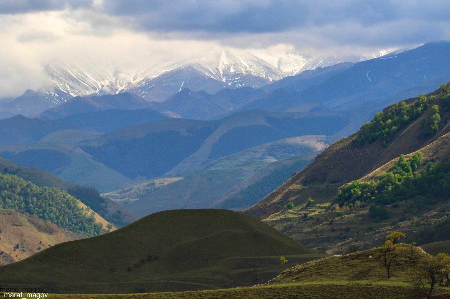 горы,вершины,пейзаж,небо,деревья,дагестан,природа, Marat Magov