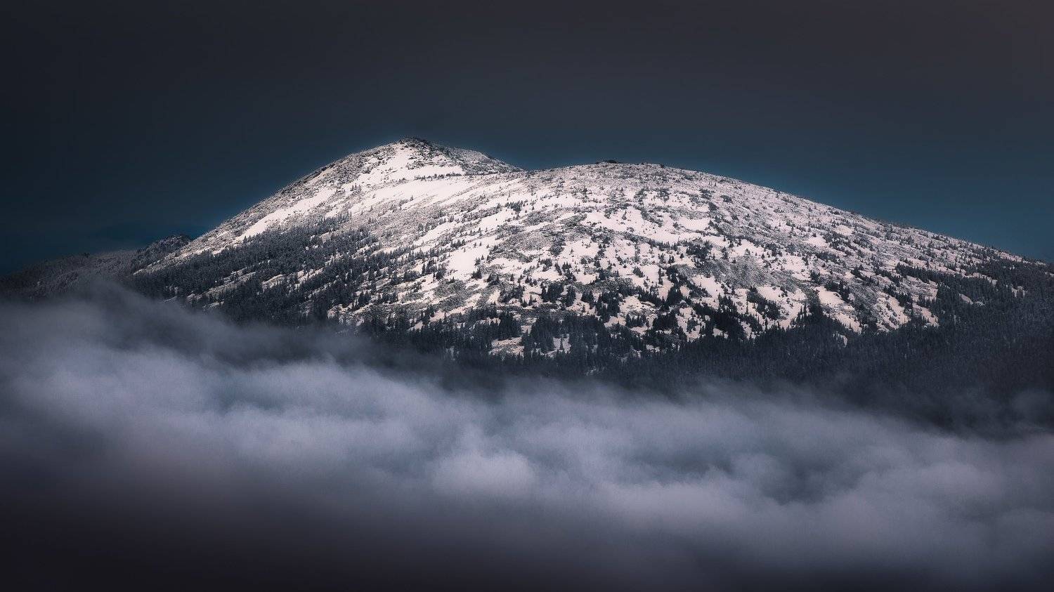 пейзаж таганай круглила утро туман облака, Даниил Силантьев