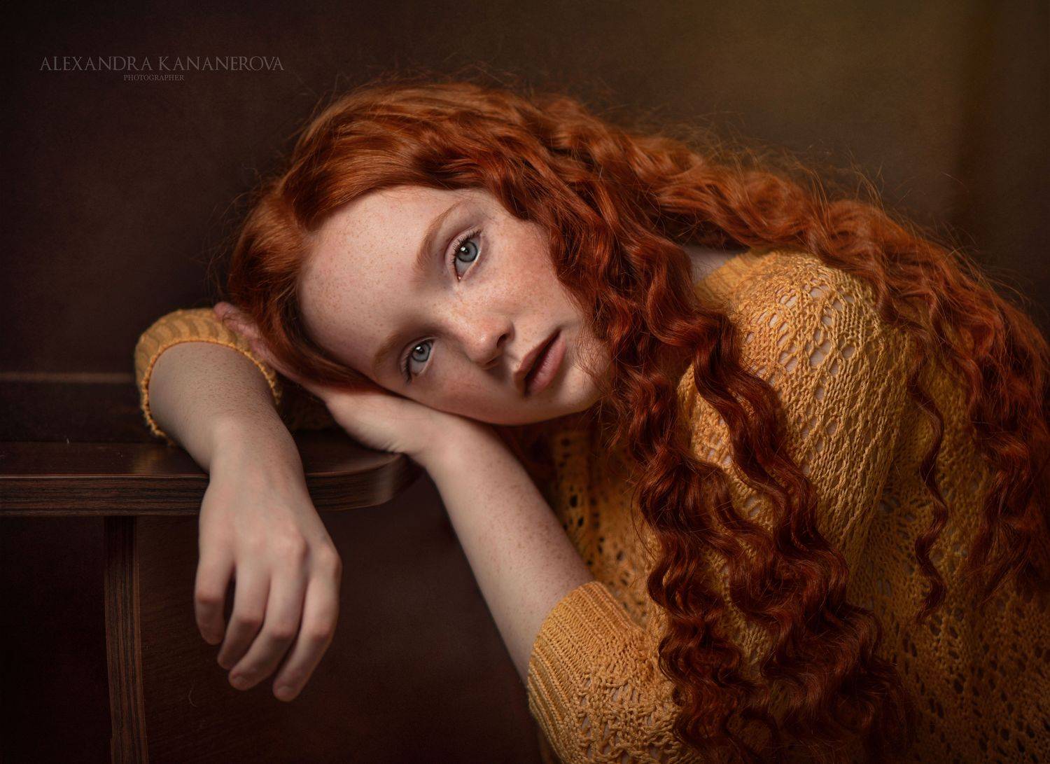 портрет, девушка, студийный портрет, Александра Кананерова