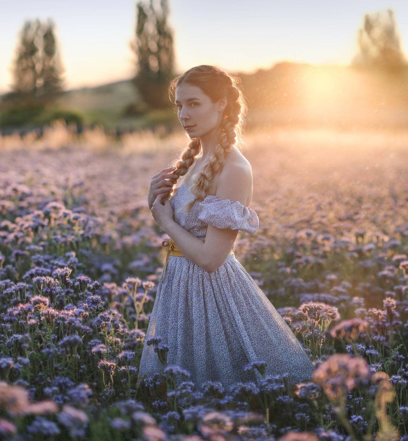 закат, женский портрет, fine art, Natalie Seitner