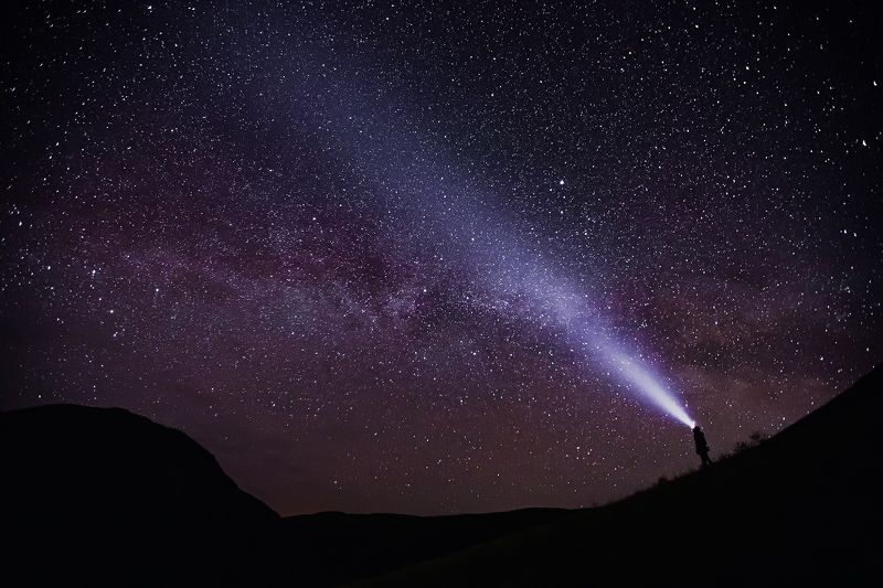 Млечный путь, звезды, свет, поход Путь к звёздам фото превью