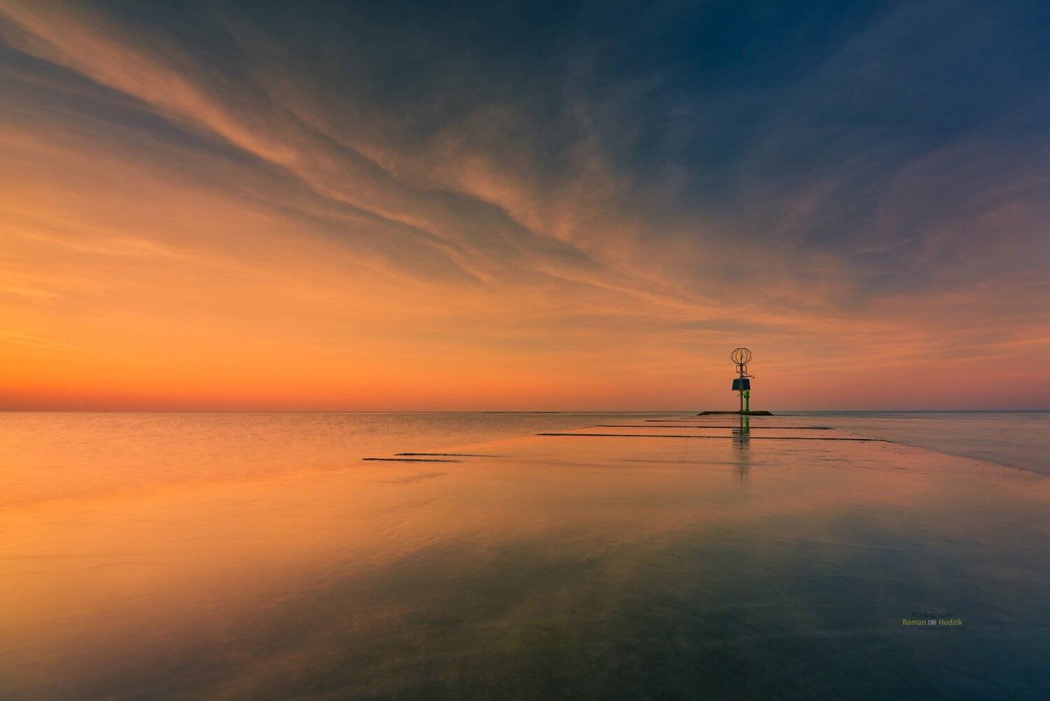 morze, chmury, pejzaż, woda, zach&oacute;d słońca, wsch&oacute;d słońca, długa ekspozycja, kolory, niebo, , Roman Hudzik