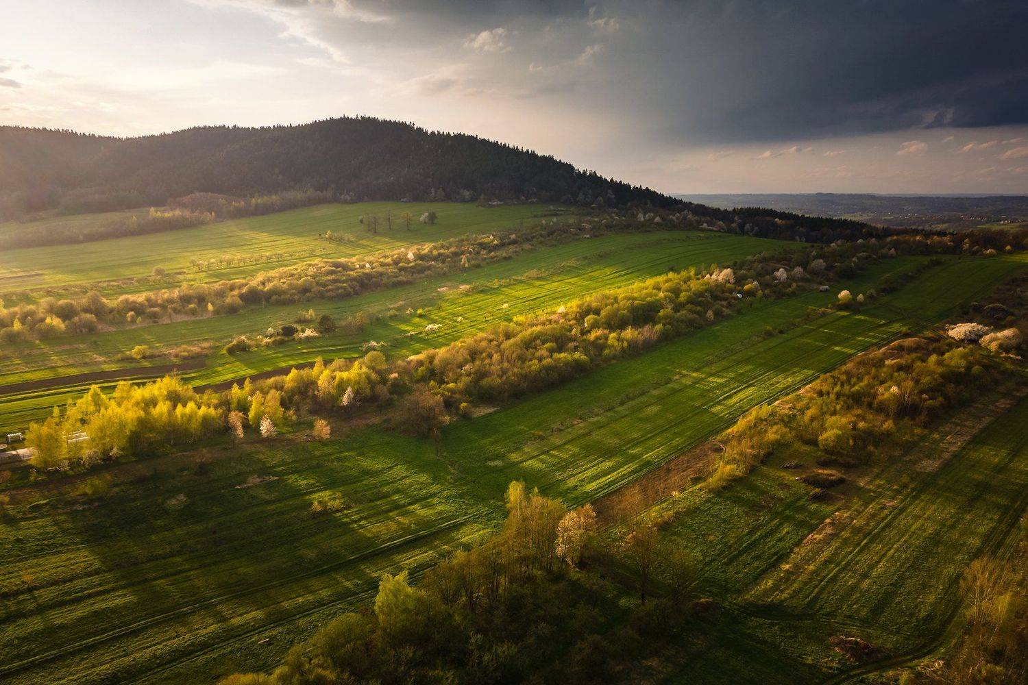 mountains, spring, sunset, poland, Michał Kasperczyk
