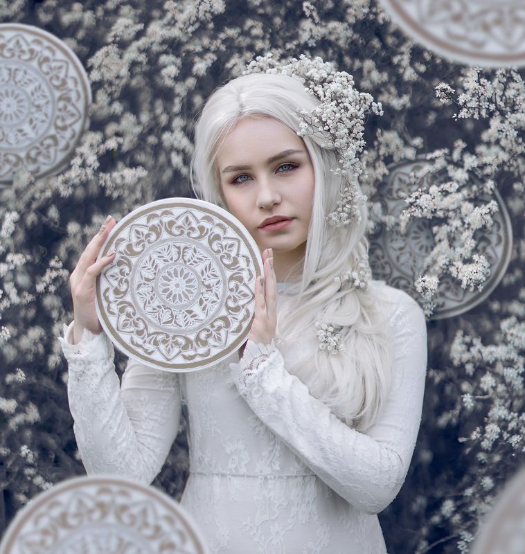 Мандала, женский портрет, fine art Мандала фото превью