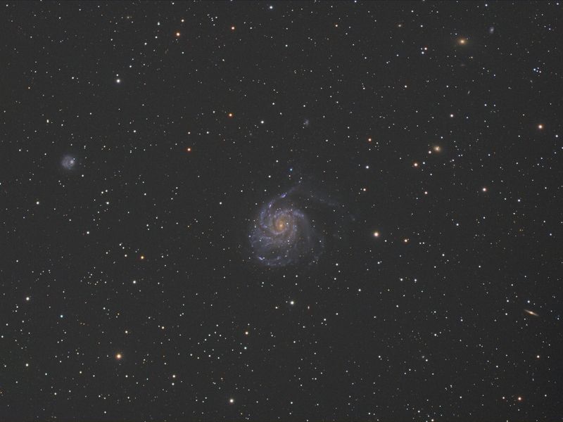 m101, space, milkyway, deepsky, star, galaxy. messier, astro, astrophoto, longexpo M101 фото превью