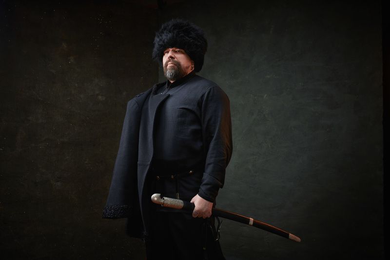 казак, портрет, папаха, черкас, станичник, атаман, донец Андрей Казачинский фото превью