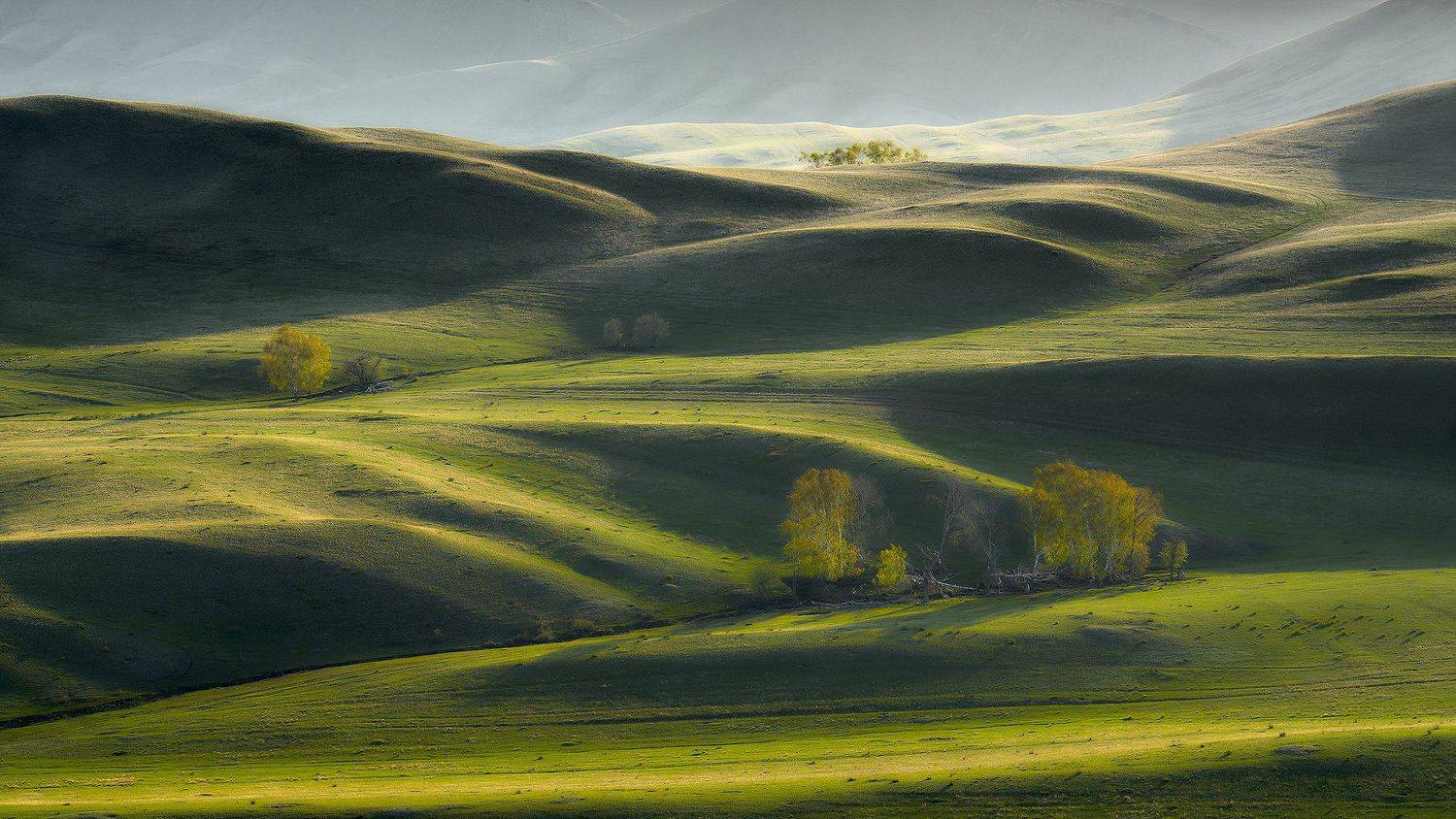 пейзаж, горы, утро, весна, Пономарев Андрей
