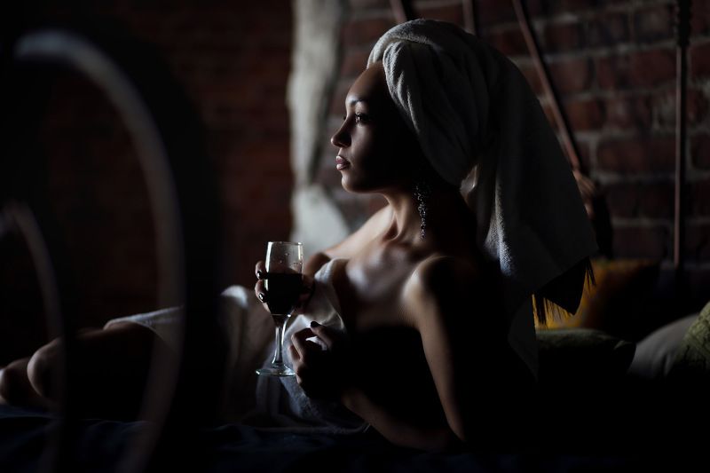 женский портрет контровойсвет Эльвира фото превью