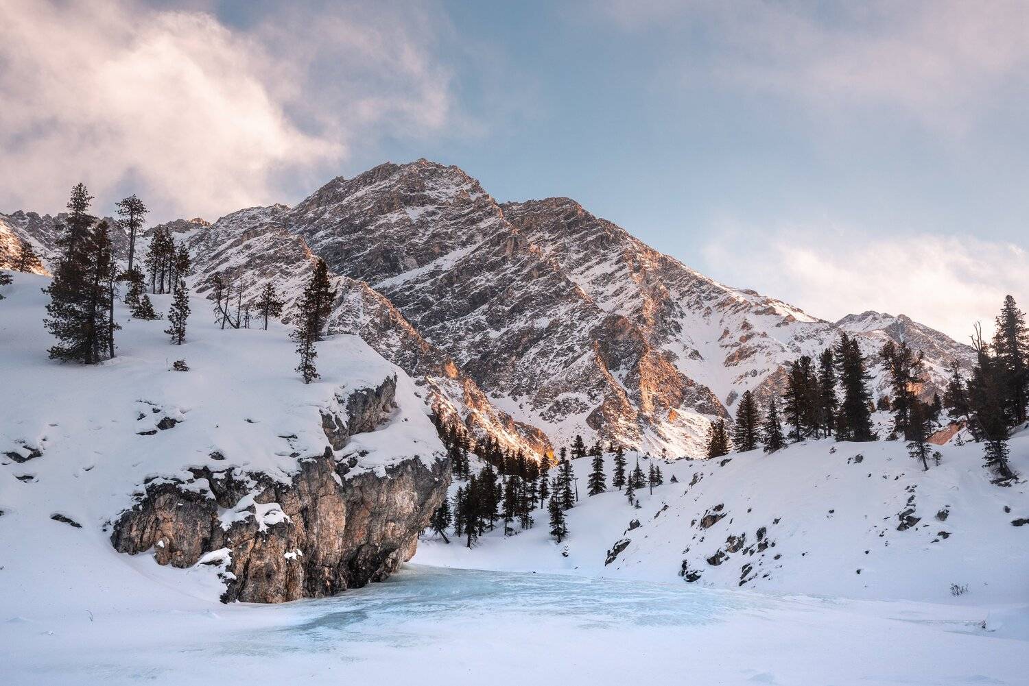 Саяны, Тункинские гольцы, Тунки, горы, зима, снег, Evgeniy Khilkevitch