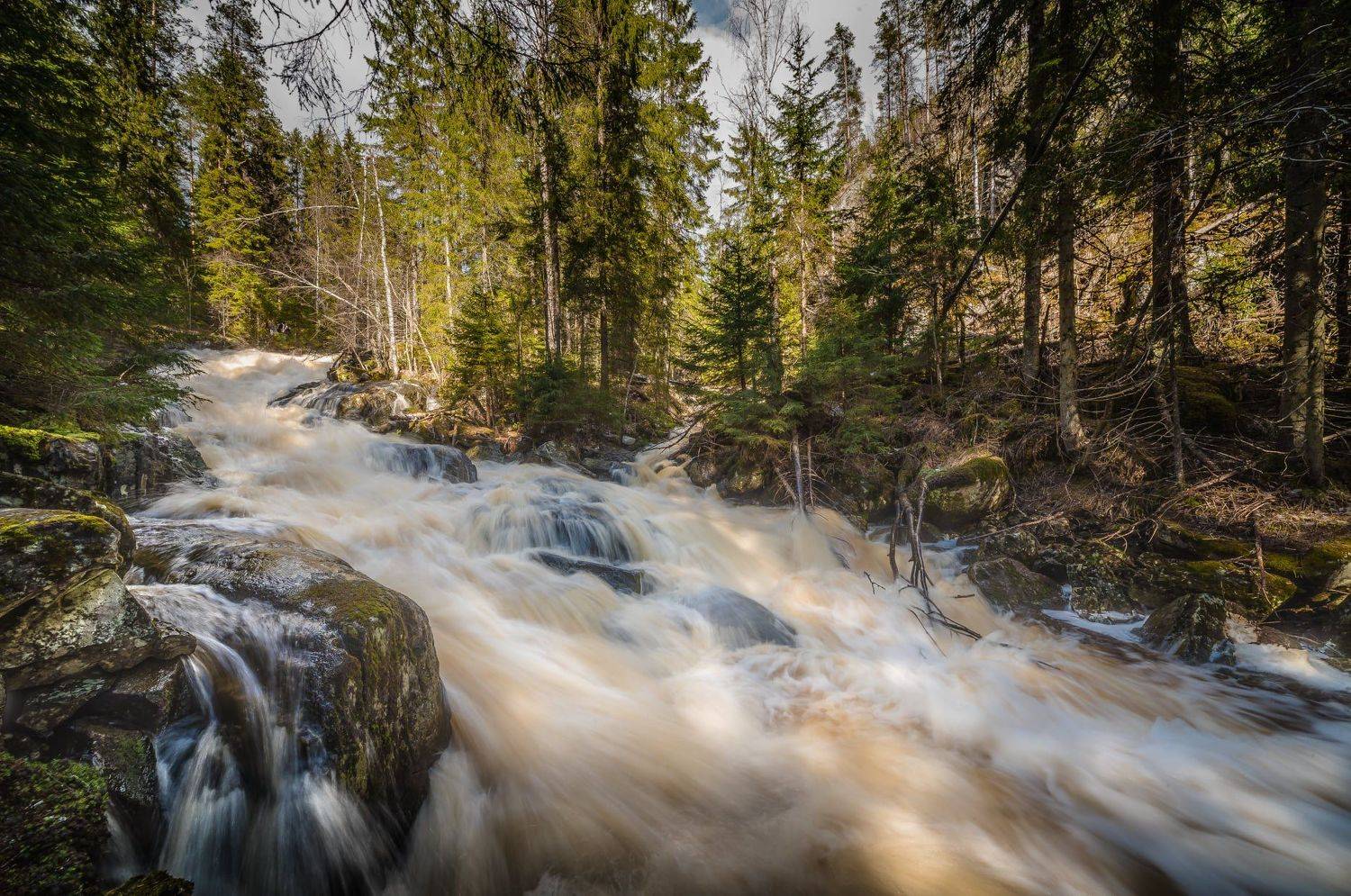 пейзаж, закат, лето, озеро, вода, отражение, небо, облака, красота, природа, весна, водопад, Ekaterina Khlebnikova