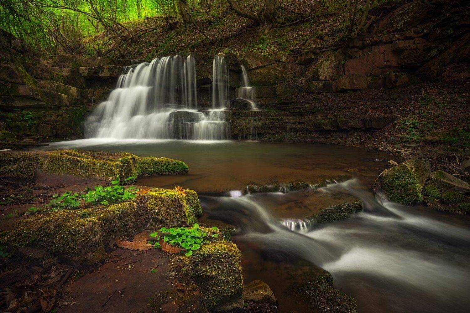 landscape nature scenery forest wood spring waterfall river riverside longexposure mountain balkan staraplanina bulgaria река лес весна, Александър Александров