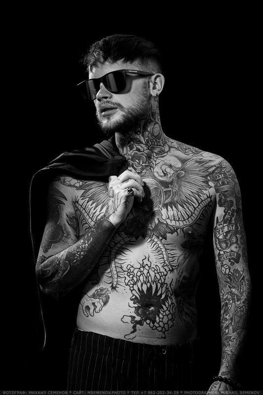 михаилсеменов, мужской, реклама, ювелирка, кольцо, браслет, ярославль, студийная, модель, мужчина, тату Yokajjewel фото превью