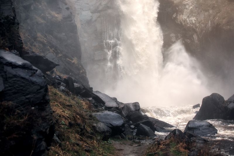 водопад, пейзаж, природа, горы, алтай Водопад Куркуре фото превью