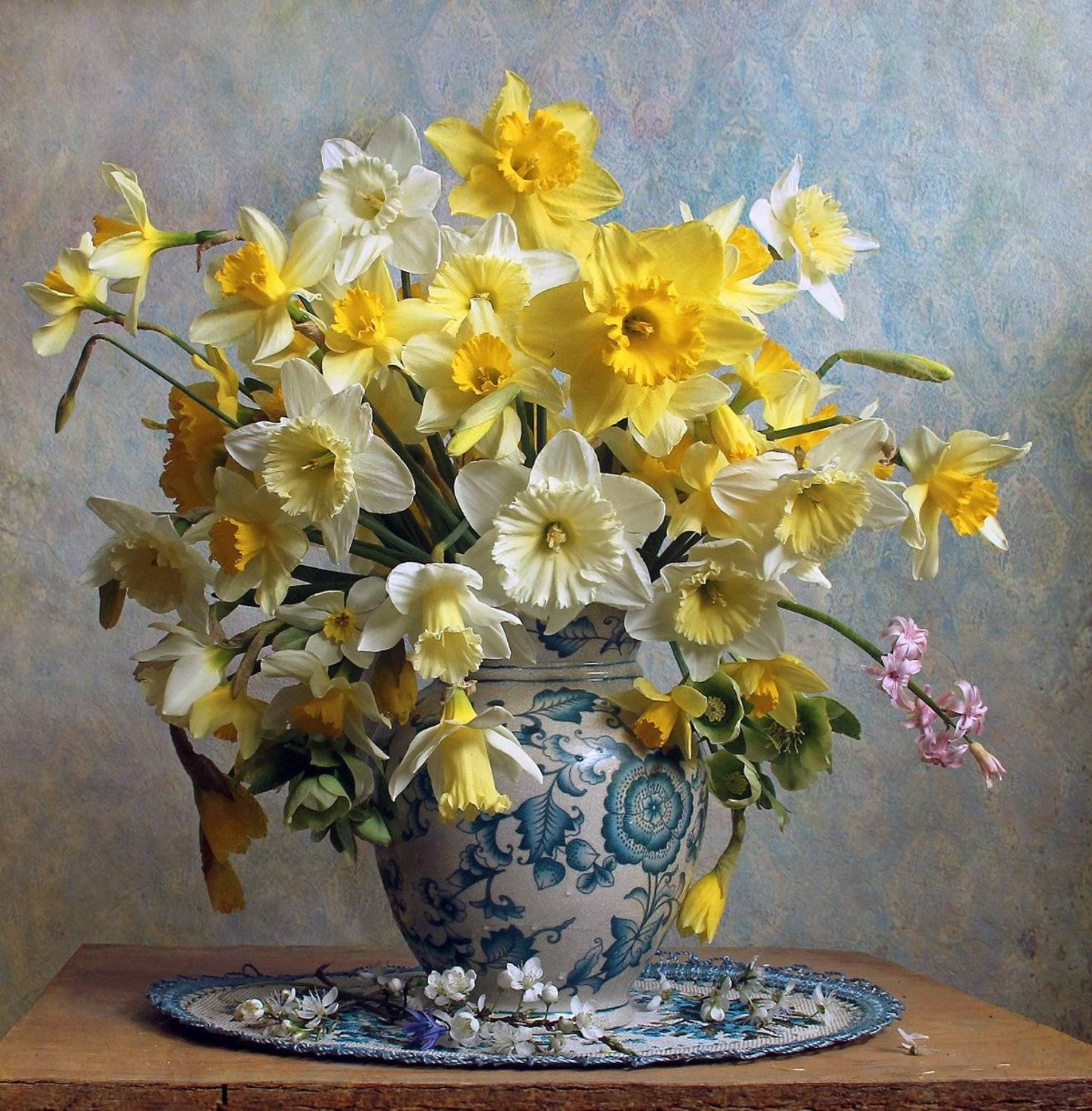 весна, натюрморт, букет цветов, нарциссы, марина филатова, Марина Филатова