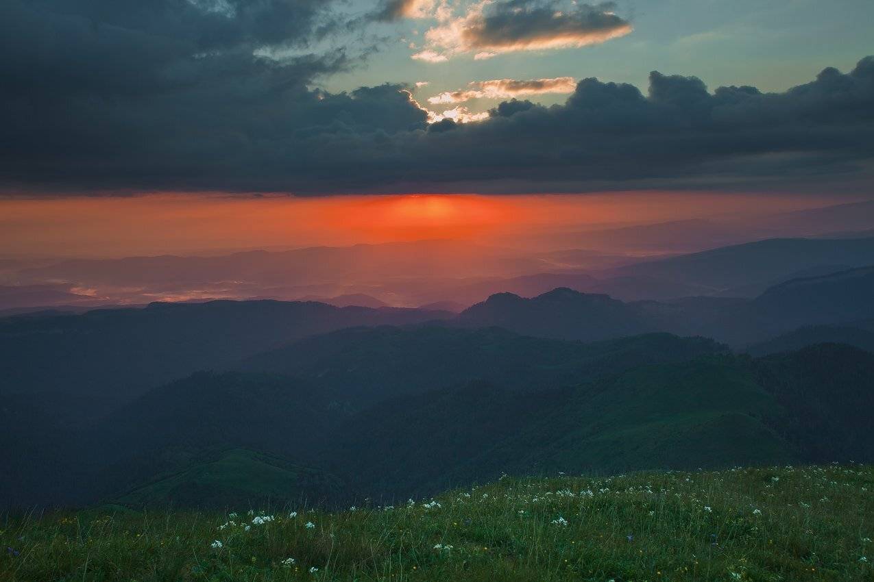 кавказ, рассвет, тхачи, ачешбоки, лето, Николай Мысливцев