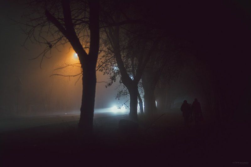 копейск, туман, урал, утро туманное утро Копейска фото превью