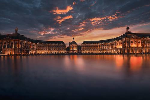 Le miroir d'eau à Bordeaux