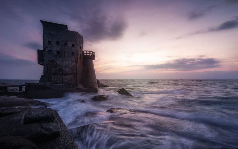 seascape, landscape, sunset, abandoned, Abandoned фото превью