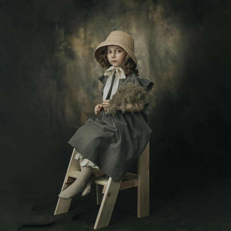 девочка портрет кудри волосы girl portrait hair Eva фото превью