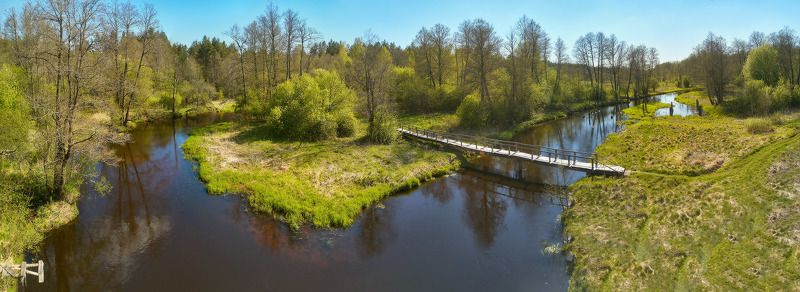 беларусь, весна, май, панорама, река, узлянка Весна на Узлянке фото превью